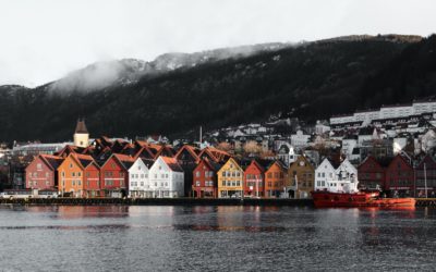 Historisk sus på Fisketorget i Bergen